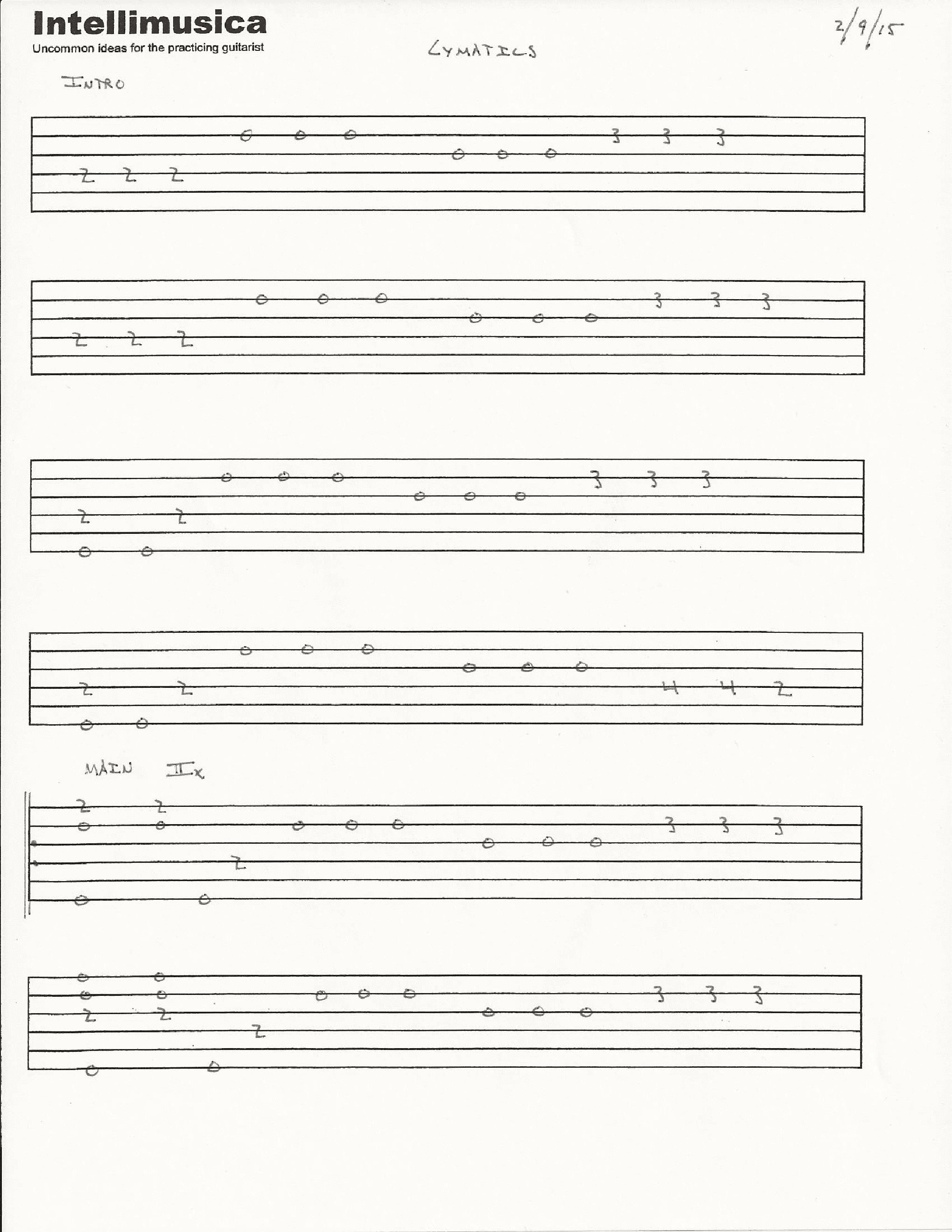 Cymatics吉他谱1