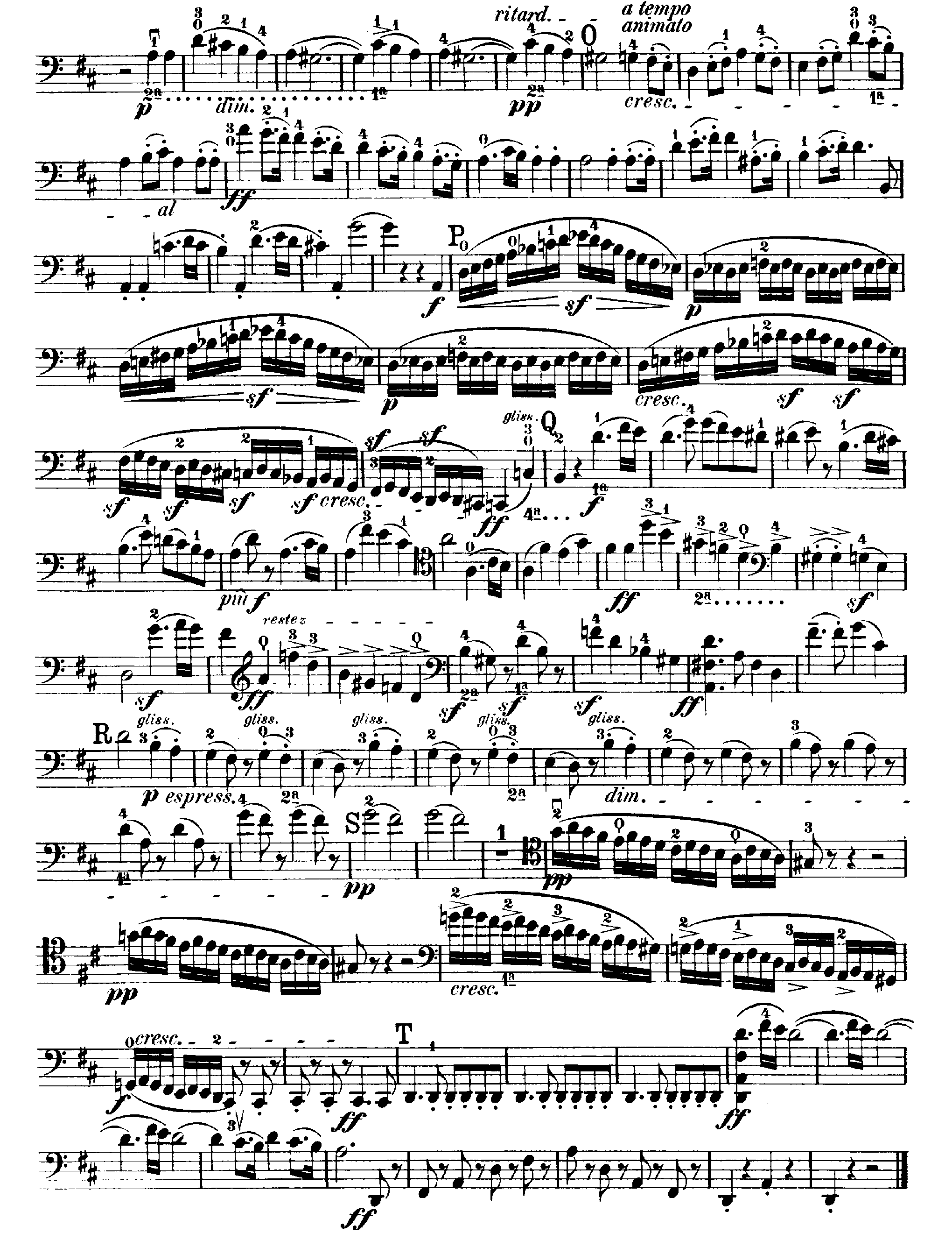Felix Mendelssohn: Cello Sonata No.2 in D major Op.58 - 1. Allegro assai vivace吉他谱12