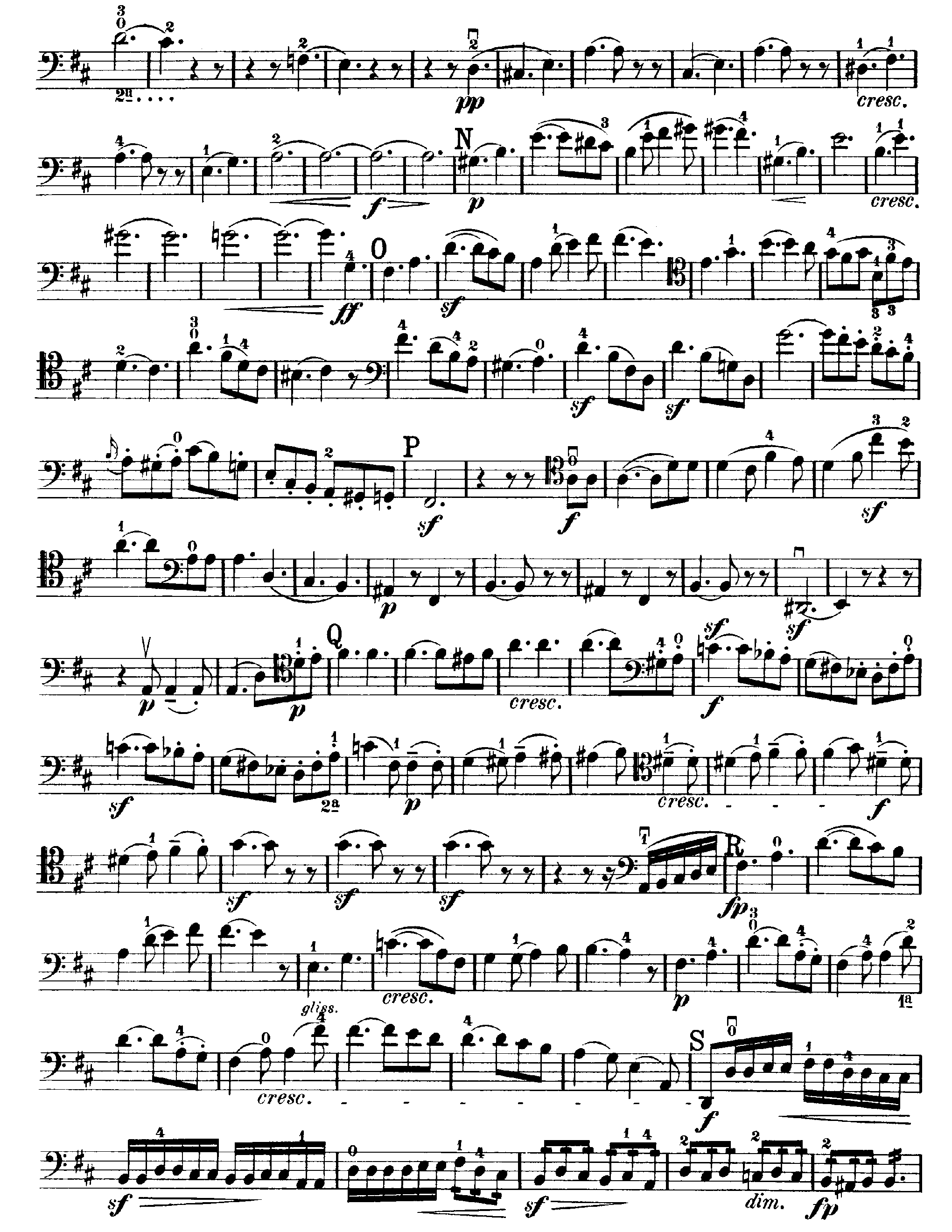 Felix Mendelssohn: Cello Sonata No.2 in D major Op.58 - 1. Allegro assai vivace吉他谱4