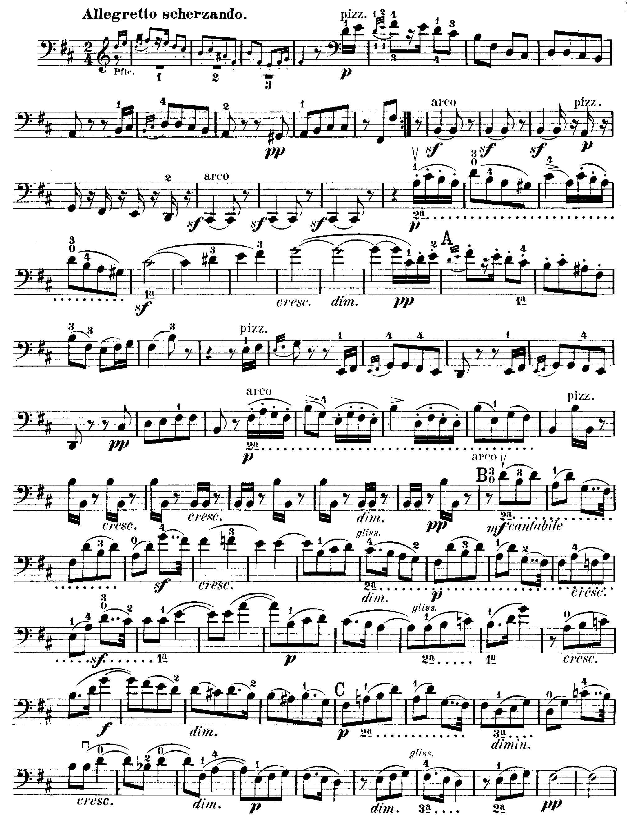 Felix Mendelssohn: Cello Sonata No.2 in D major Op.58 - 1. Allegro assai vivace吉他谱6