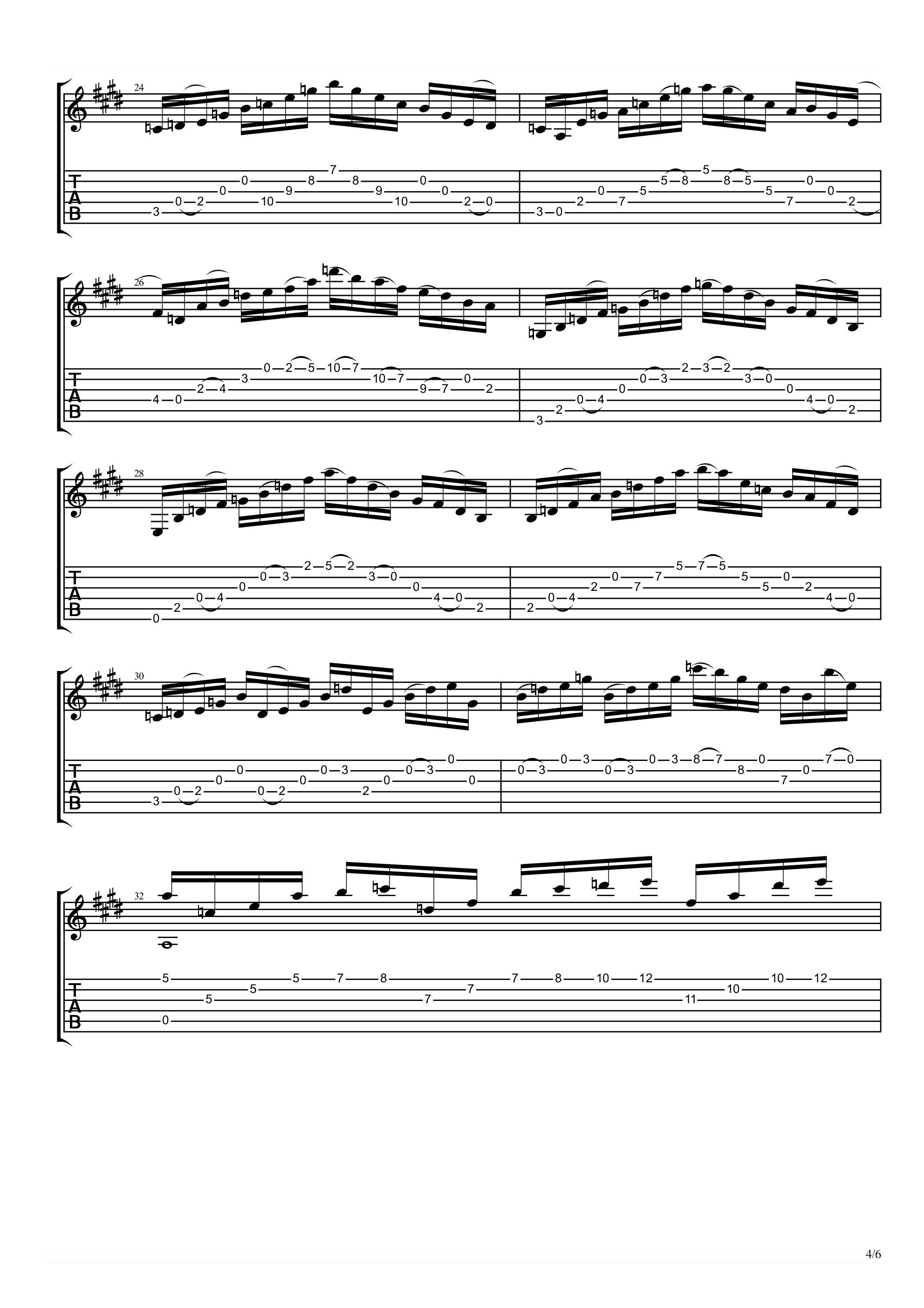 Dozza Etude No2吉他谱4