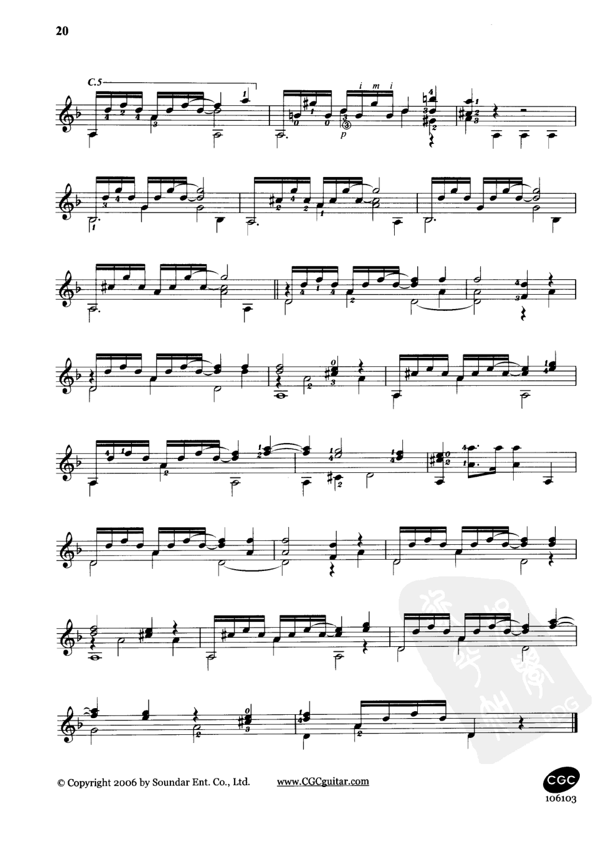 Op.60 No.24吉他谱2