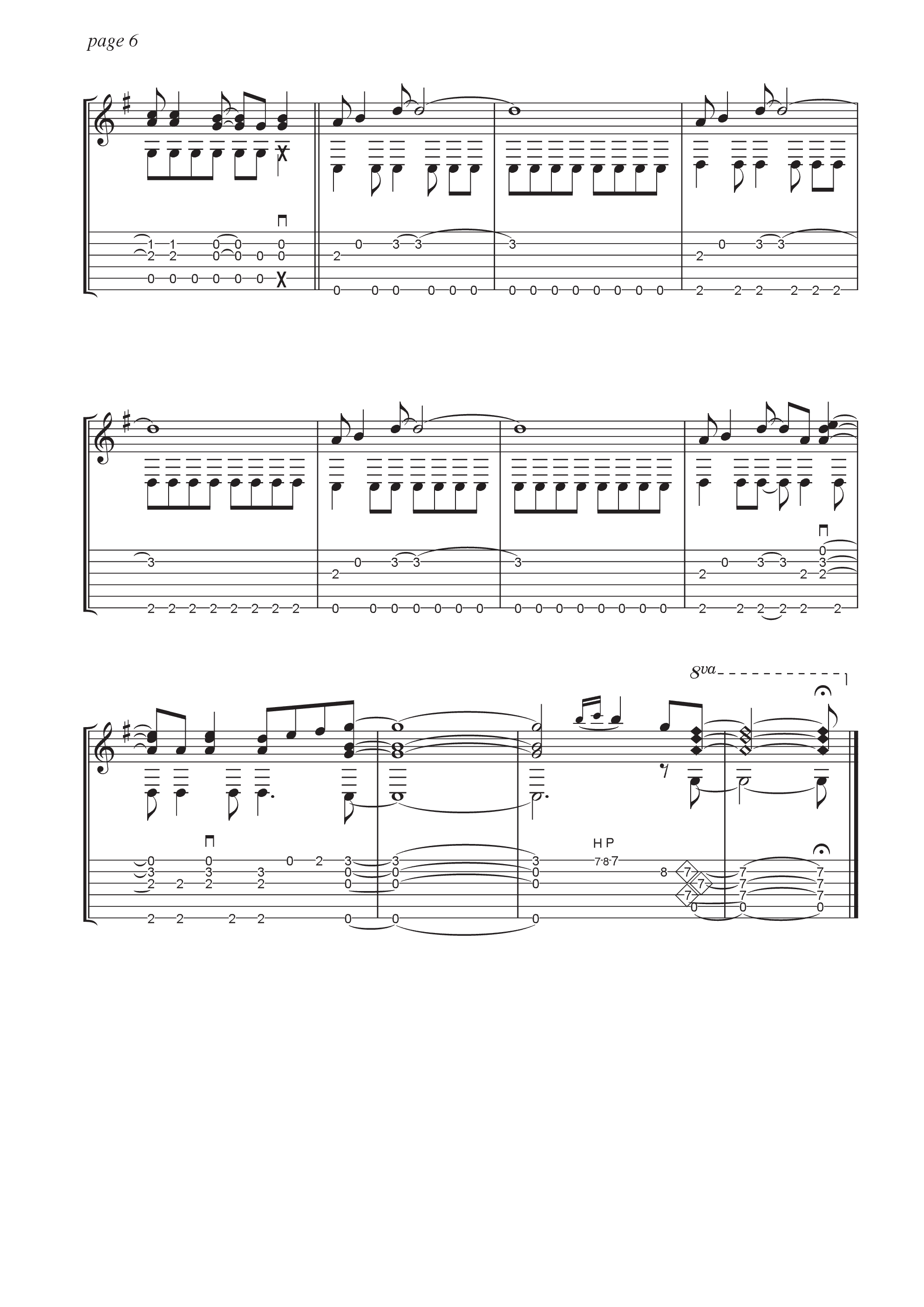 羅針盤吉他谱6