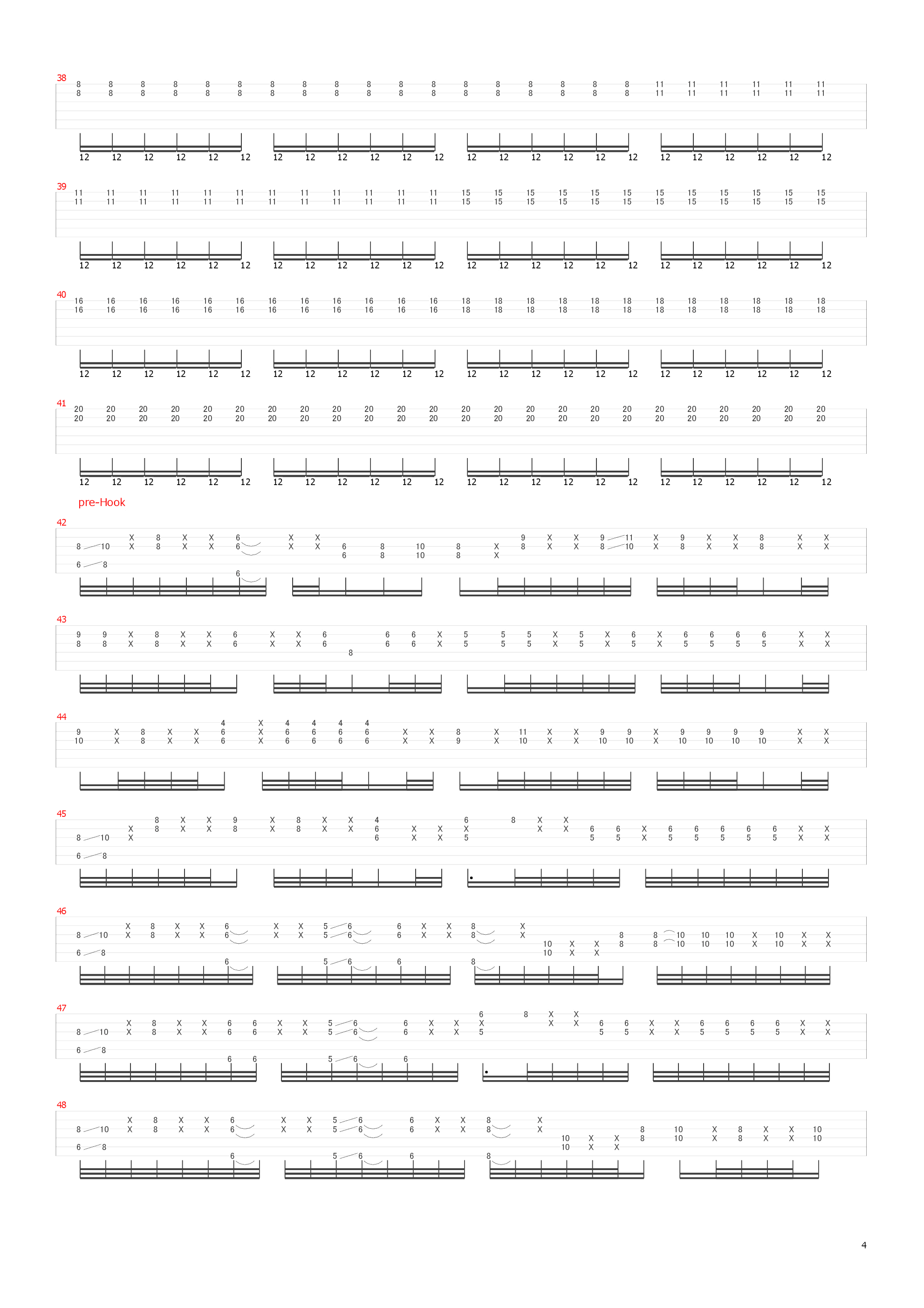 relive吉他谱4