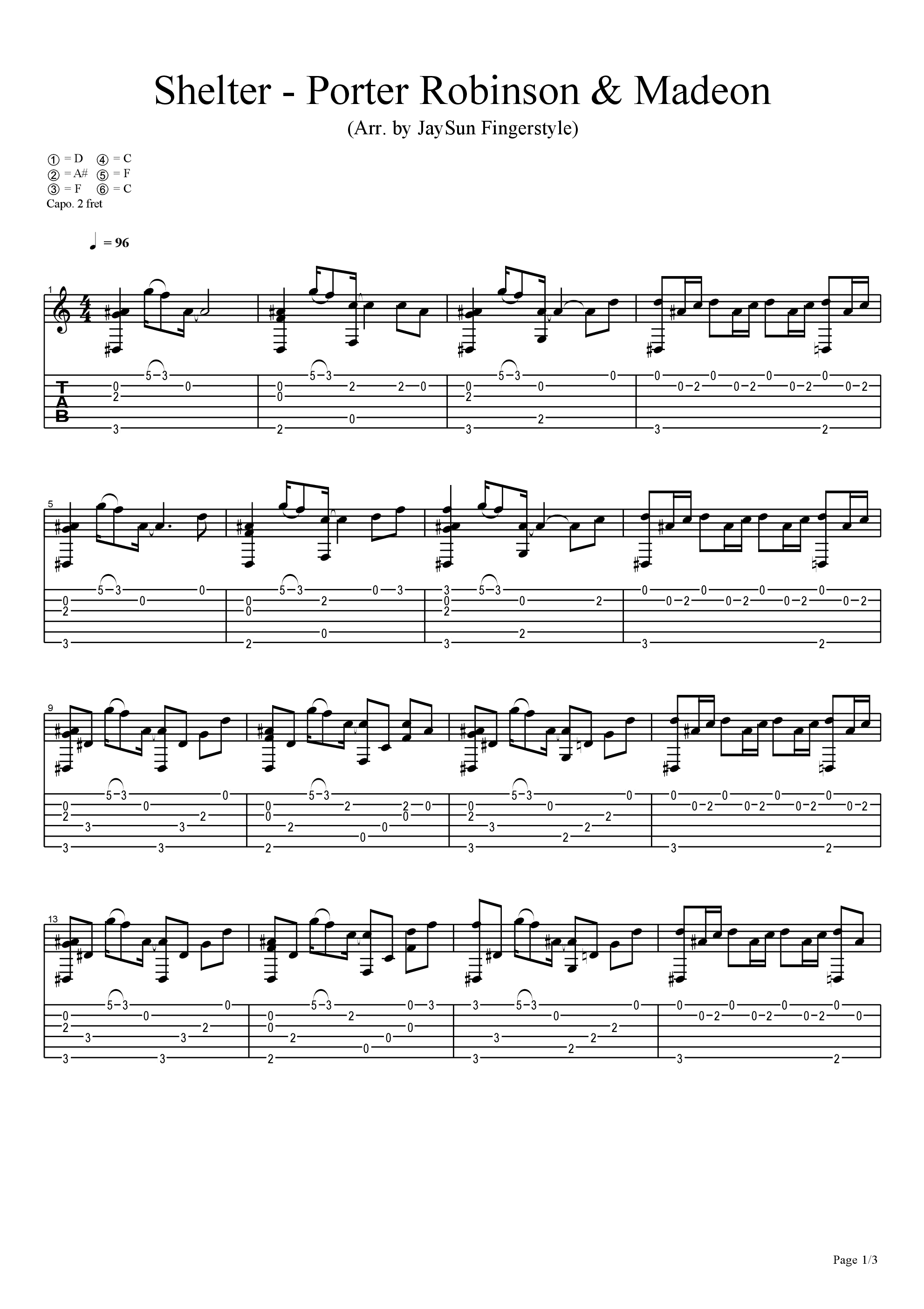 shelter避难所数字简谱图片