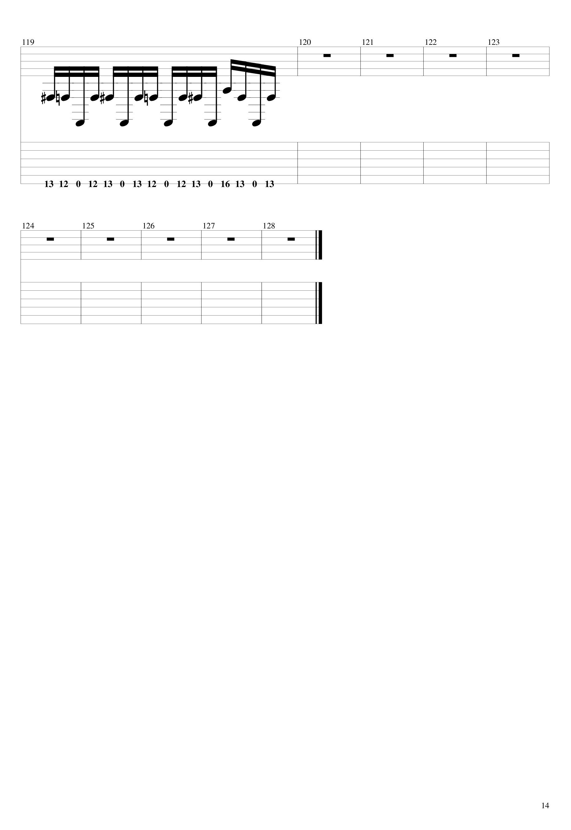 Low吉他谱14