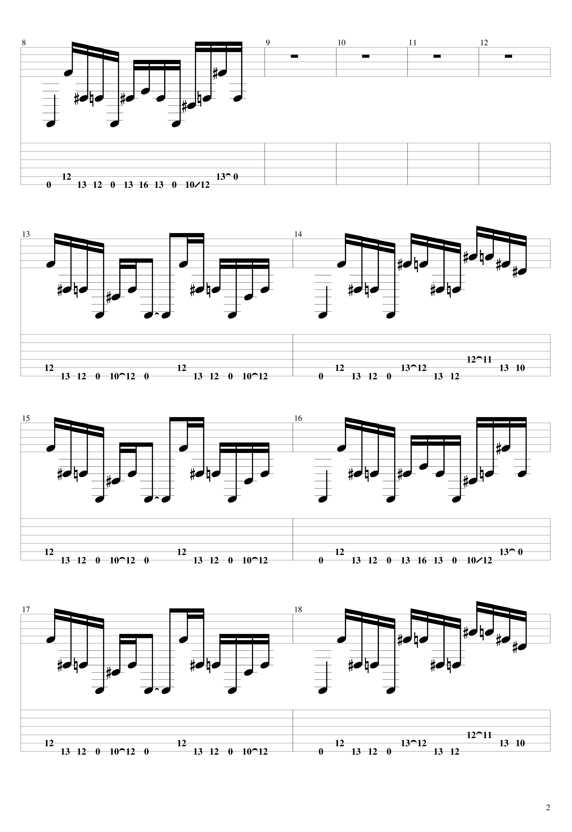 Low吉他谱2