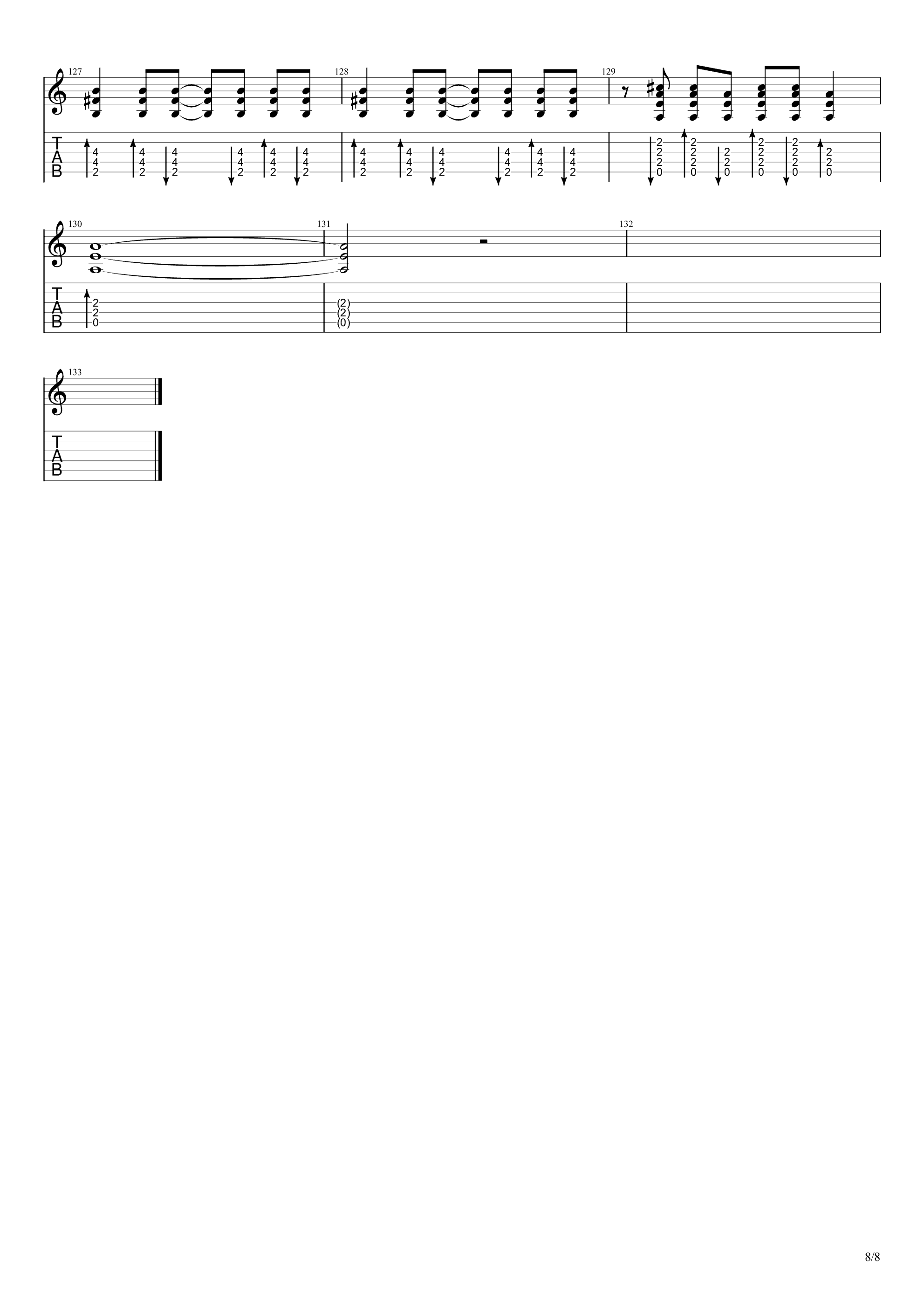 黑色信封（2015Live）吉他谱8