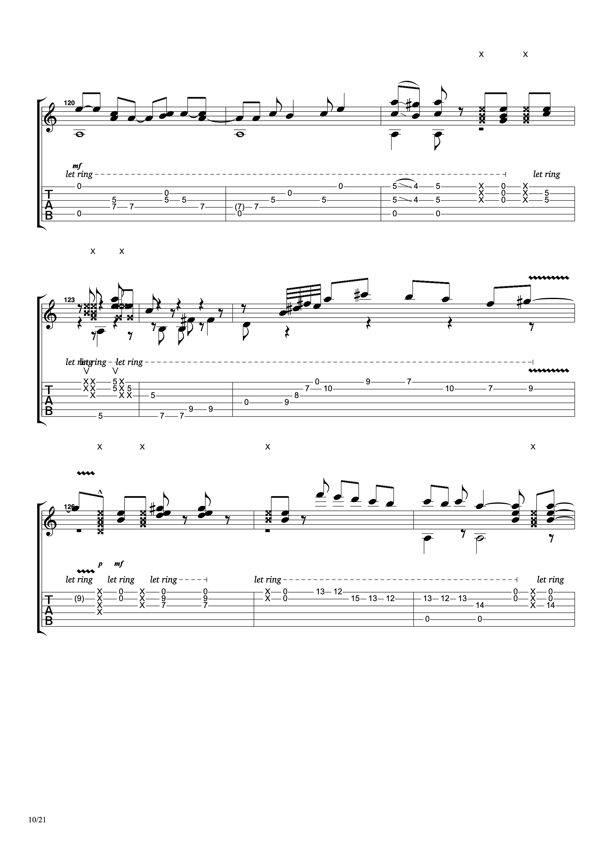 リベルタンゴ (利贝尔探戈 libertango)吉他谱10