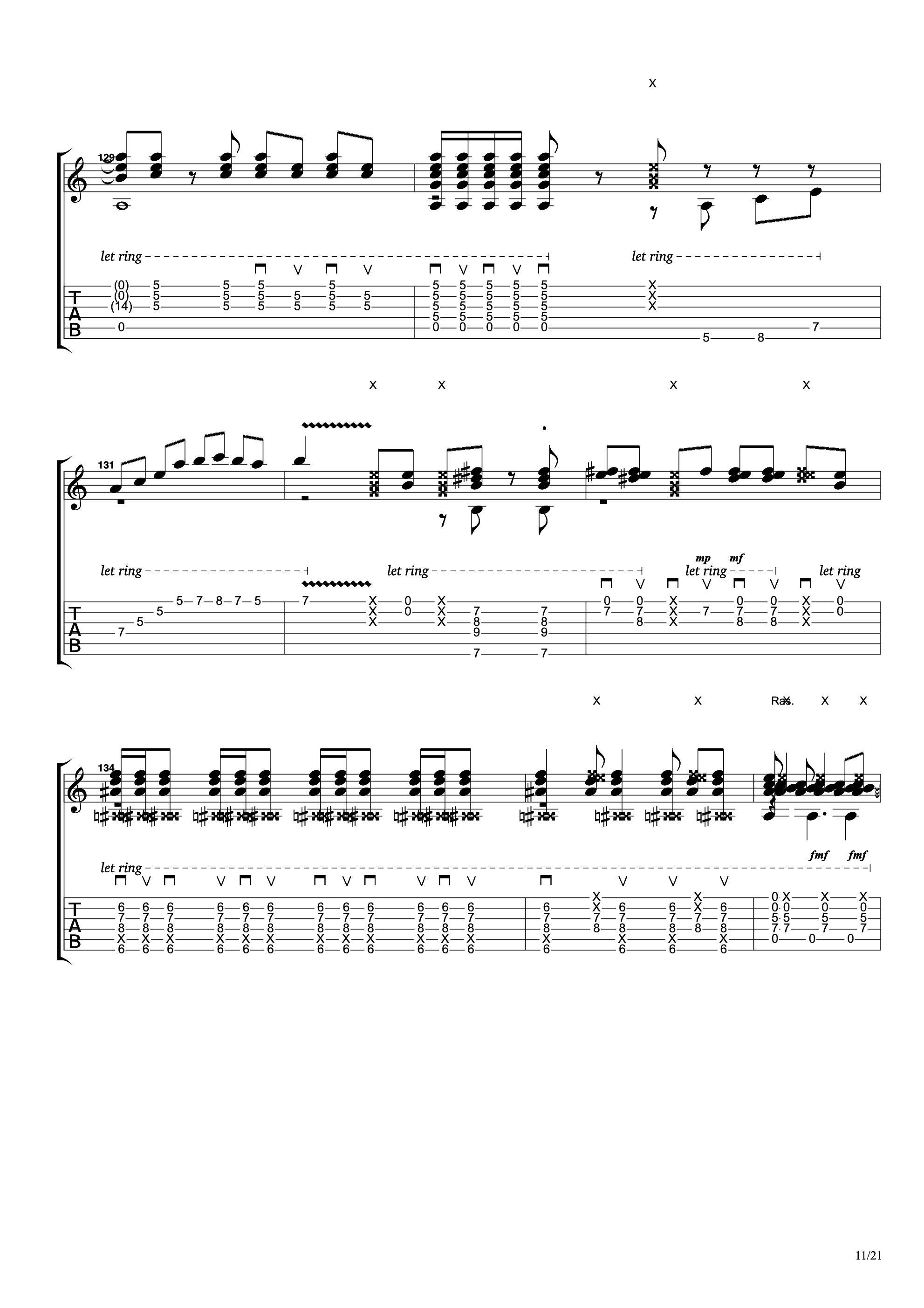 リベルタンゴ (利贝尔探戈 libertango)吉他谱11