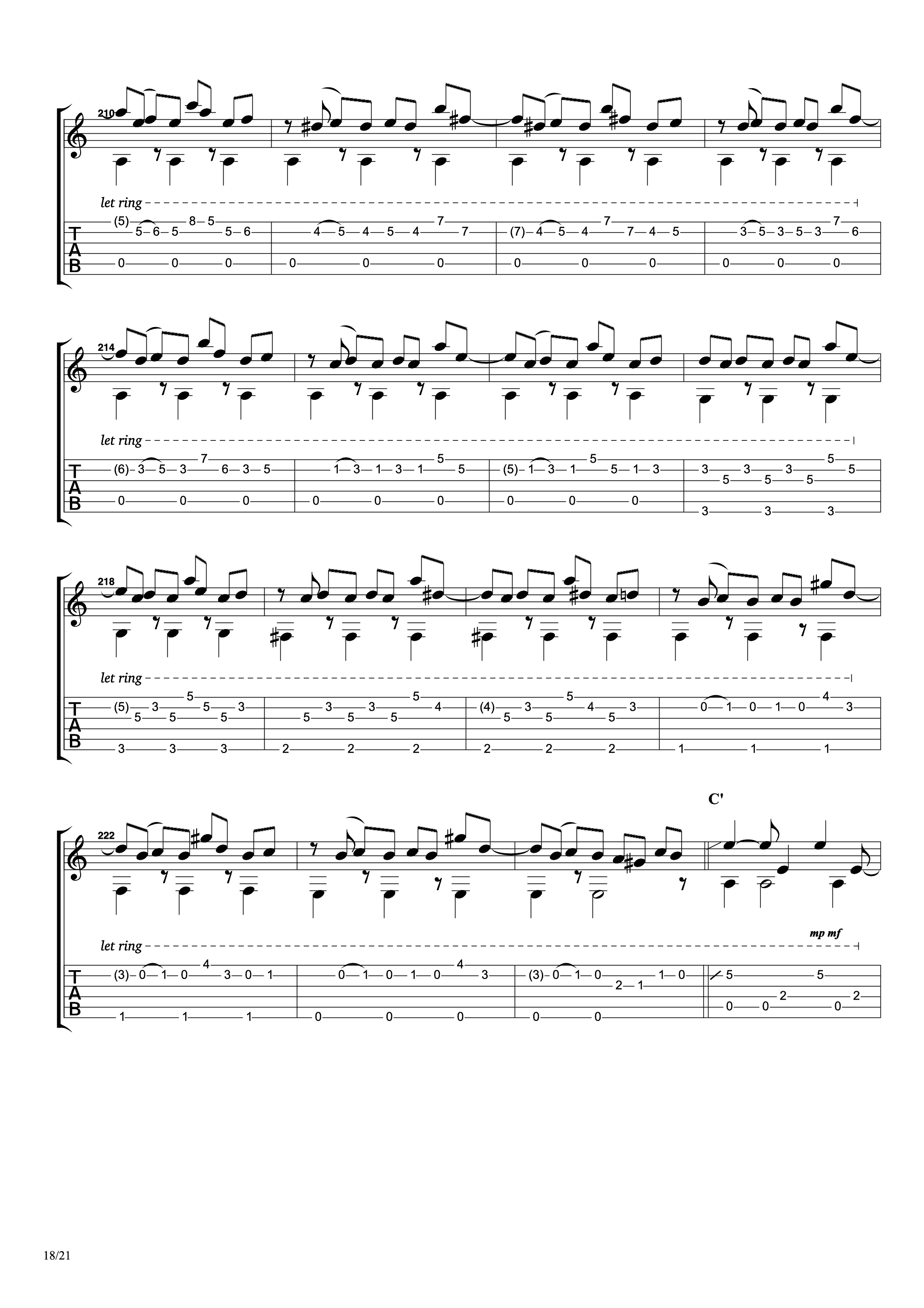リベルタンゴ (利贝尔探戈 libertango)吉他谱18