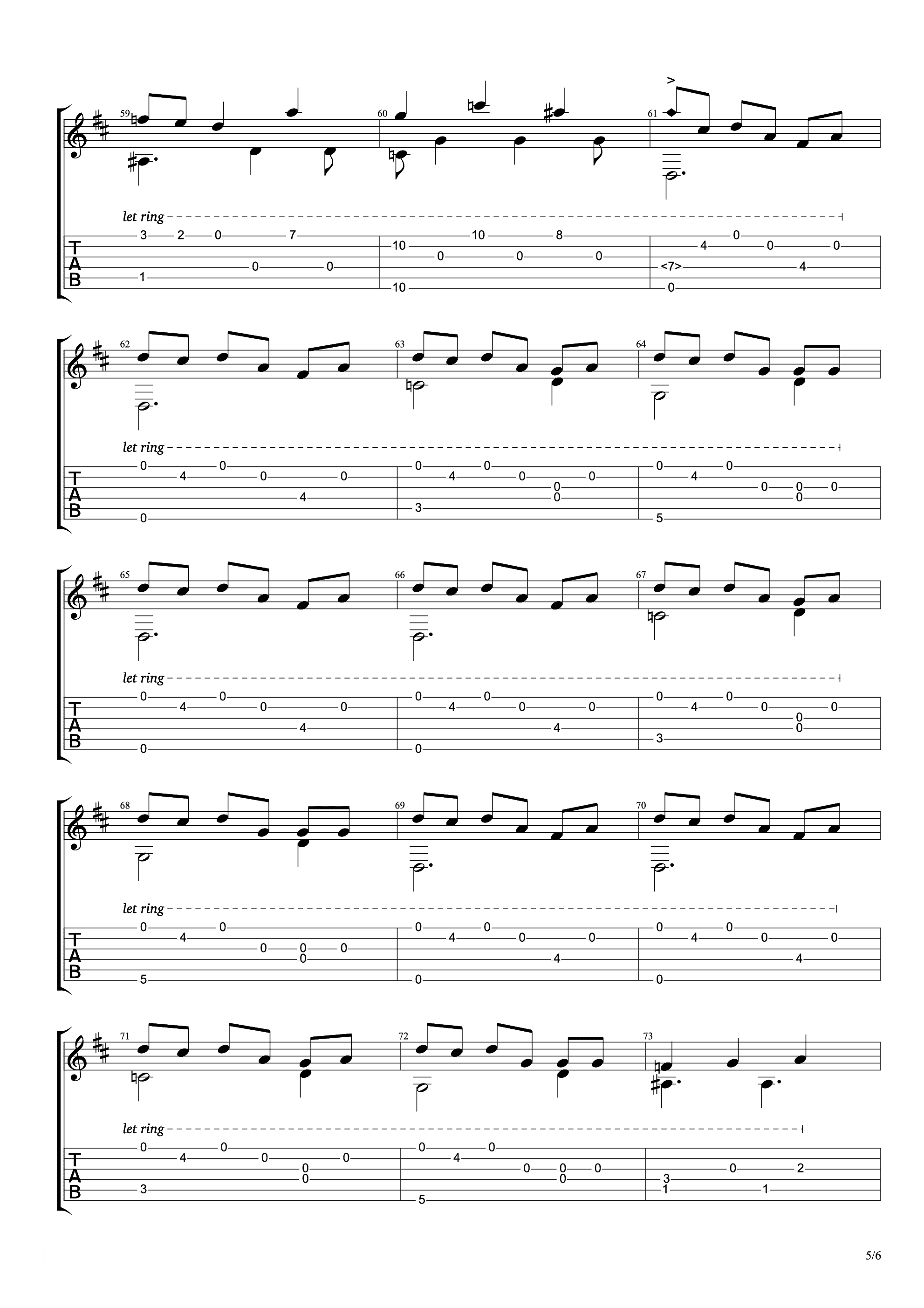 maple story(冒险岛) - 新版登录音乐(2010-2018)吉他谱5