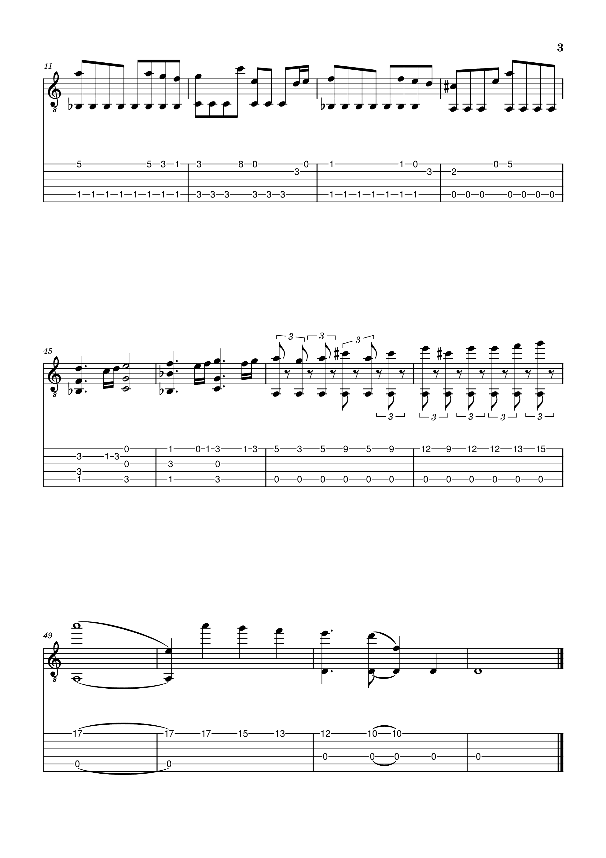 Mist Lake(ミストレイク----东方辉针城)吉他谱3