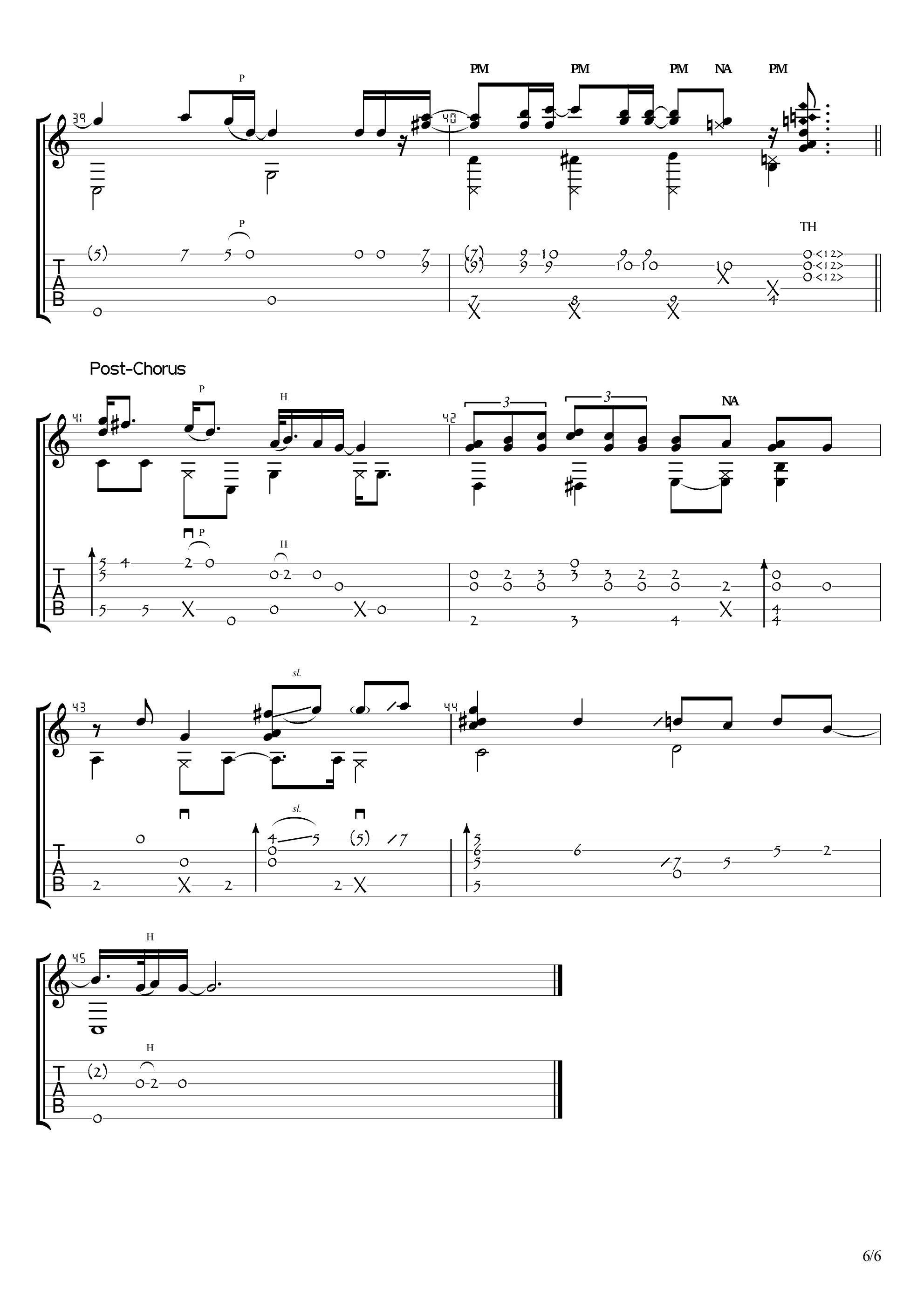 ドライフラワー（干花）吉他谱6