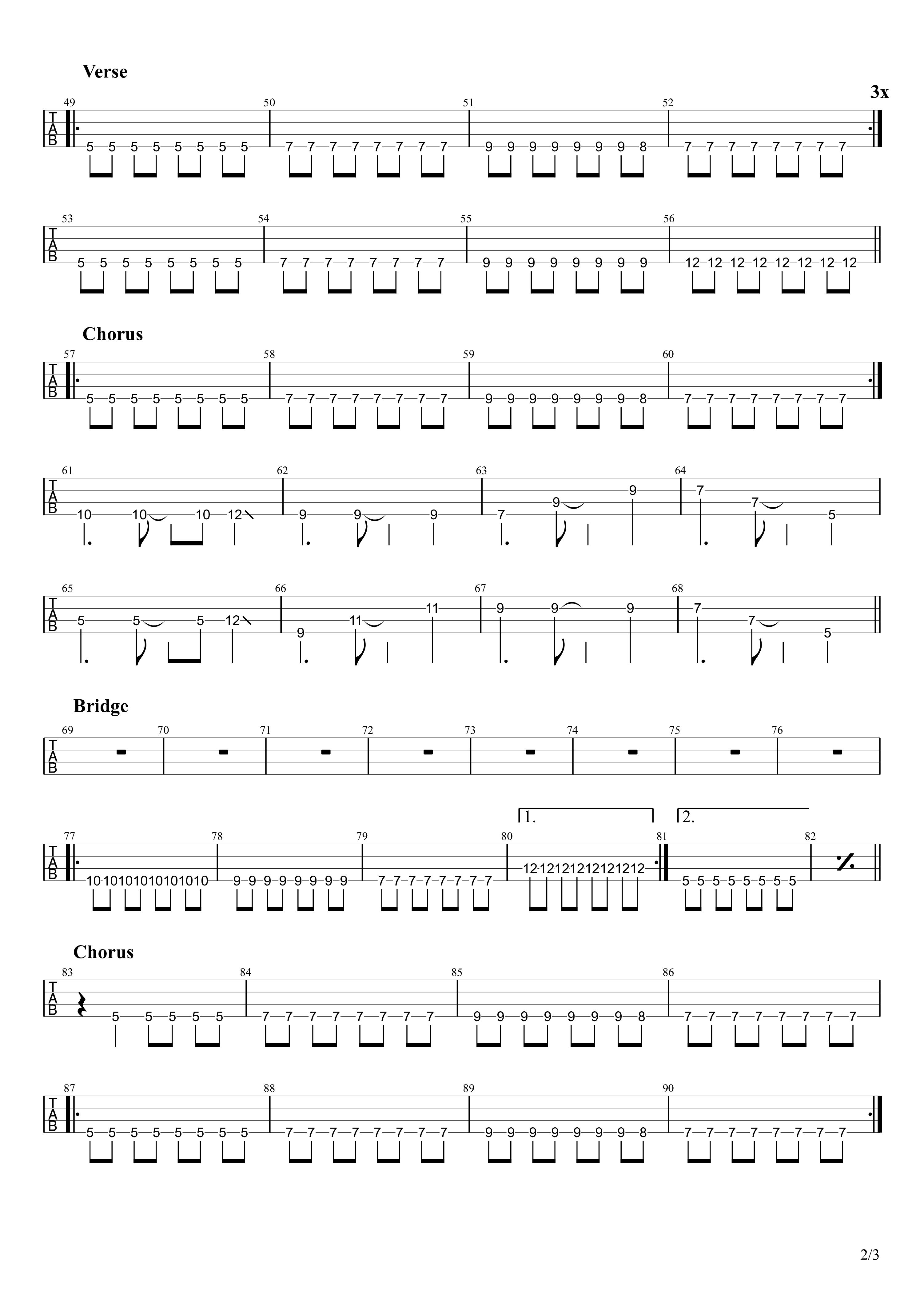 1999吉他谱2