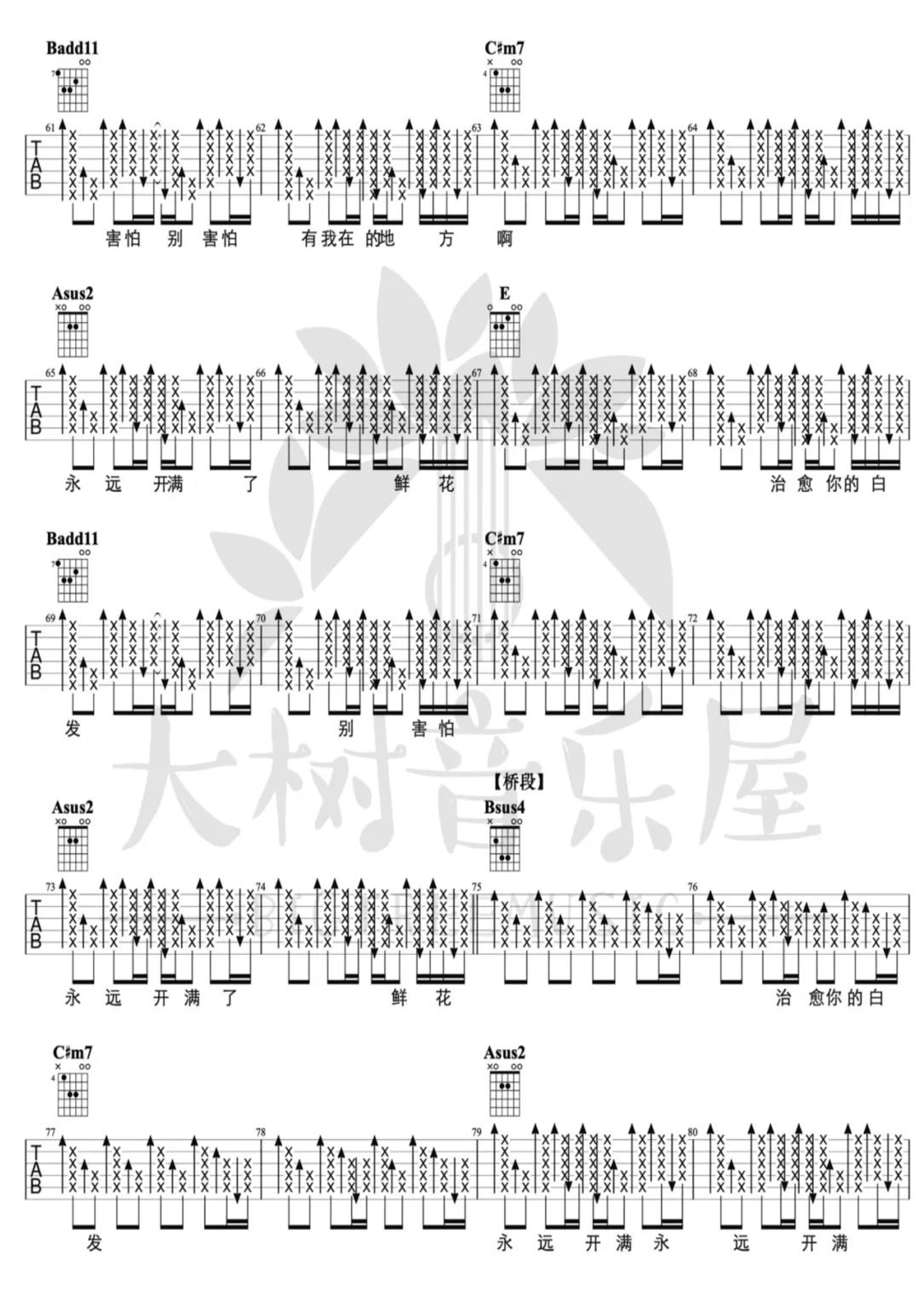 鲜花吉他谱4