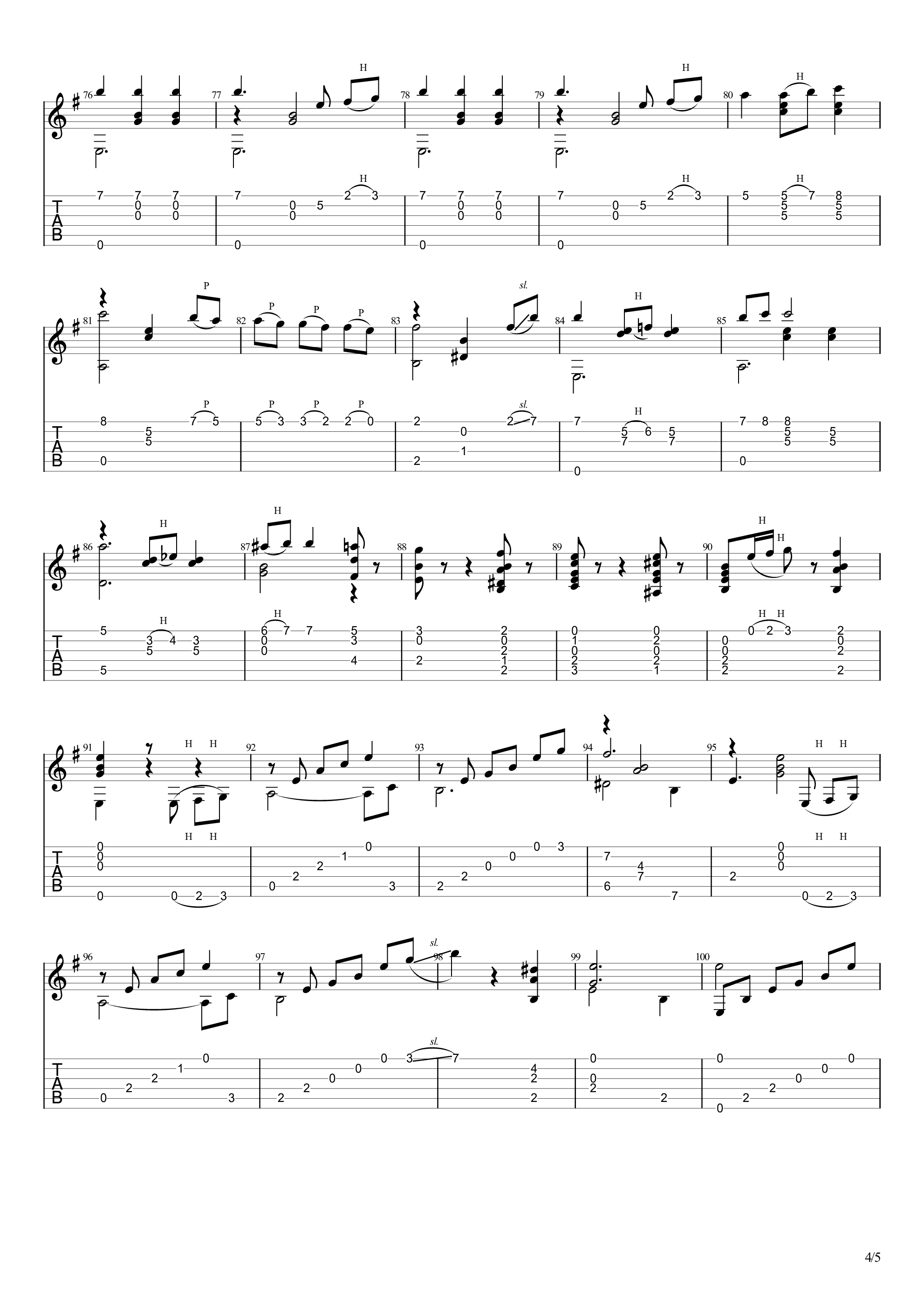 水神之舞 J.Ferrer吉他谱4