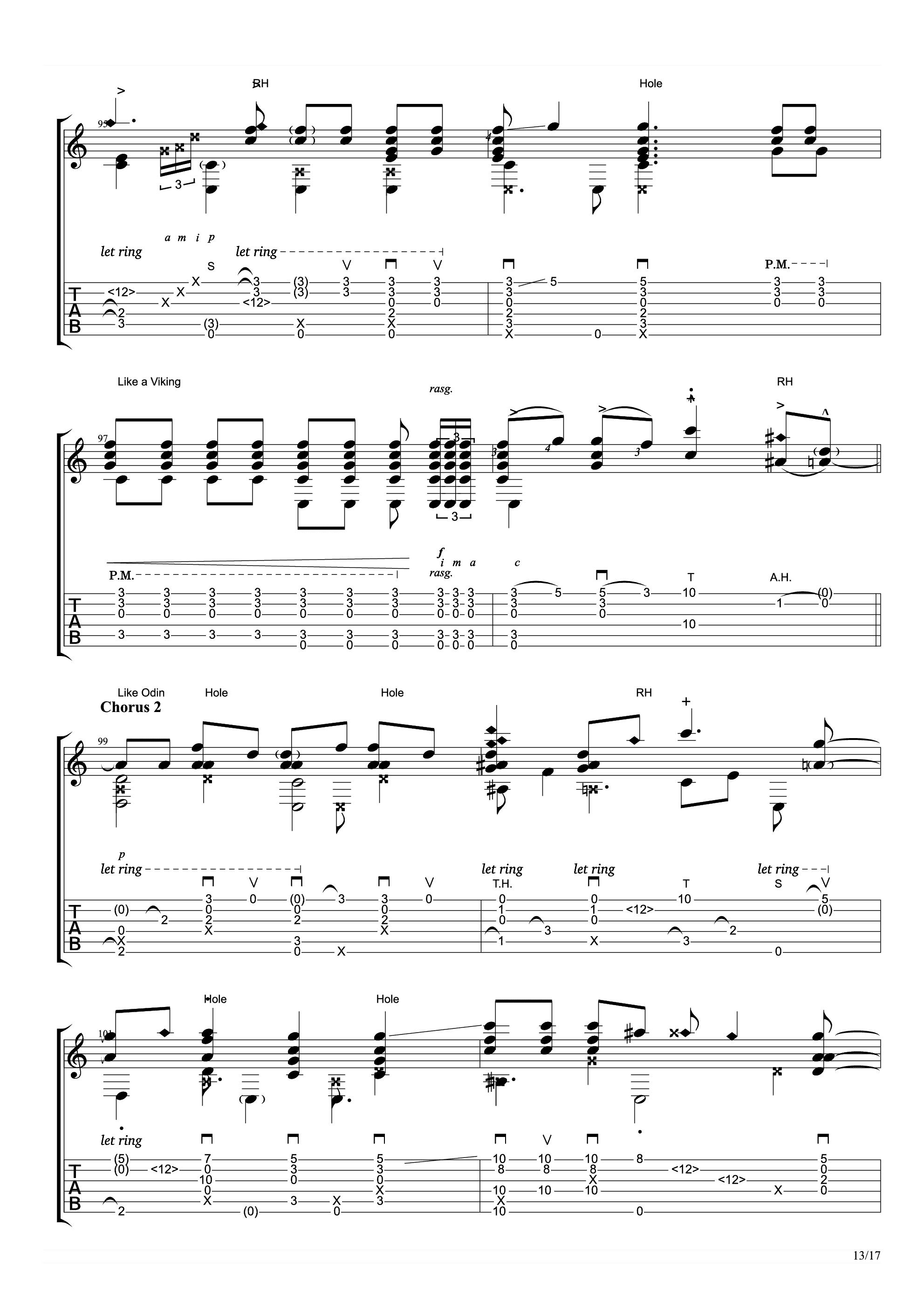 somebody that i used to know吉他谱13