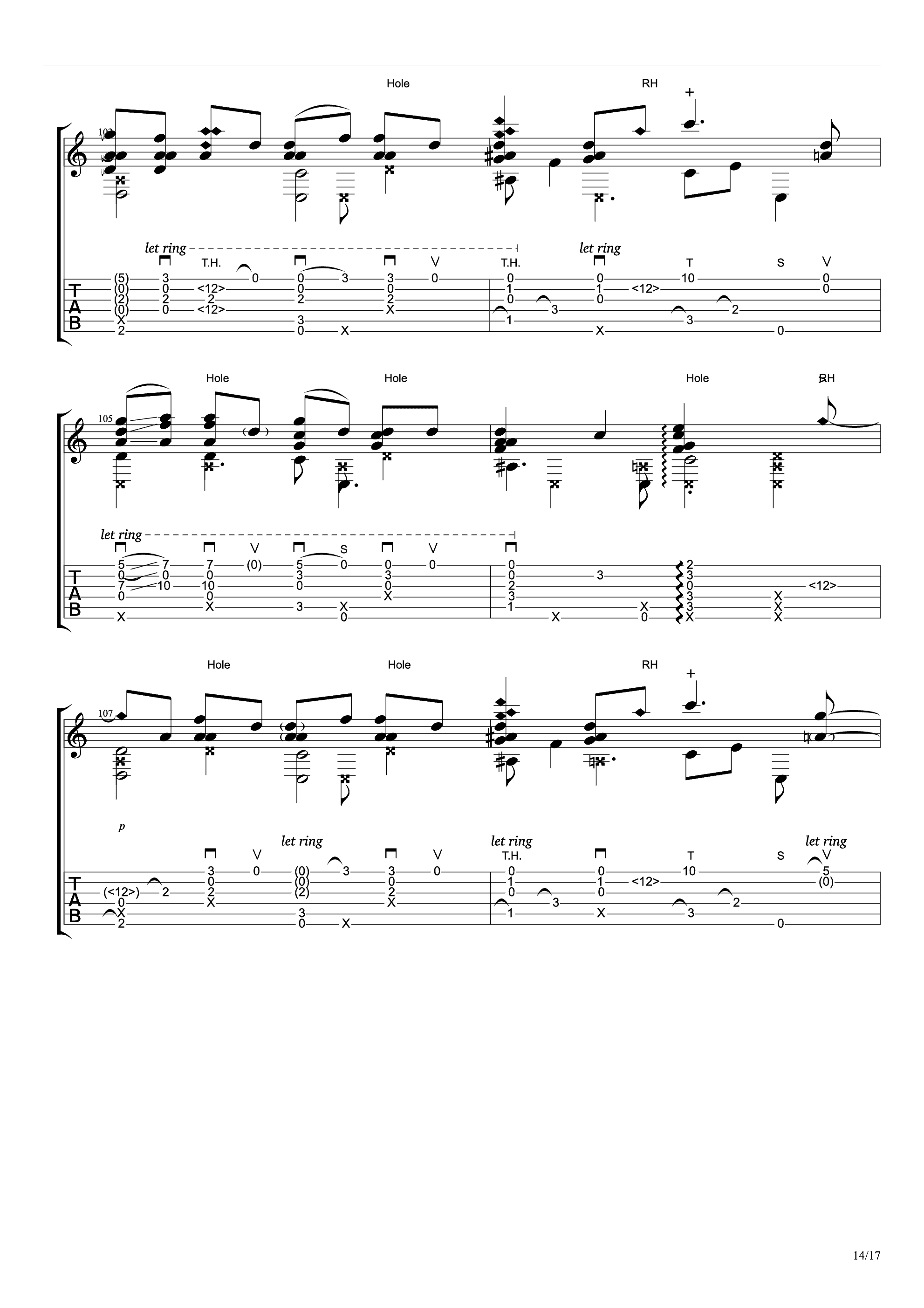 somebody that i used to know吉他谱14