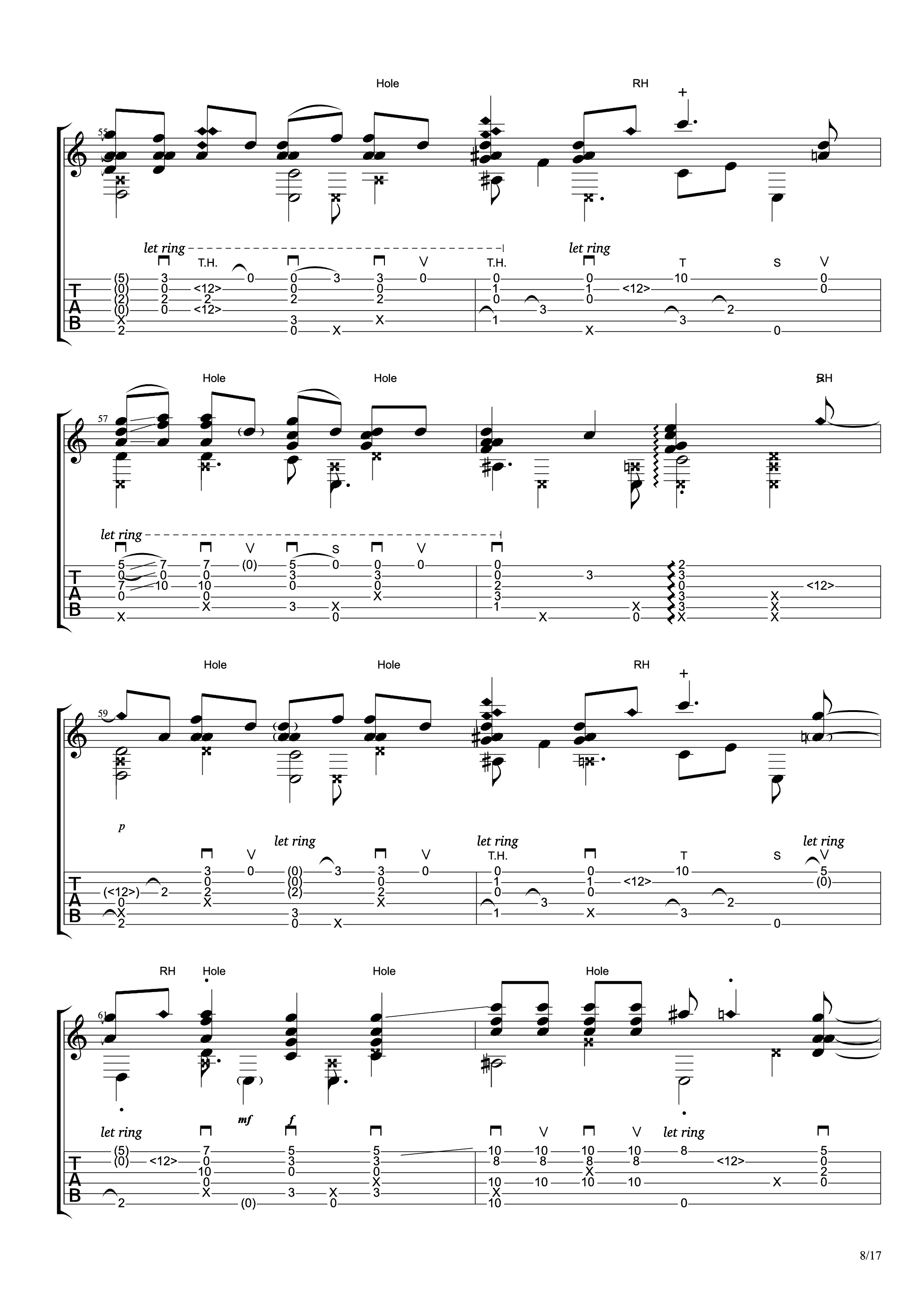 somebody that i used to know吉他谱8