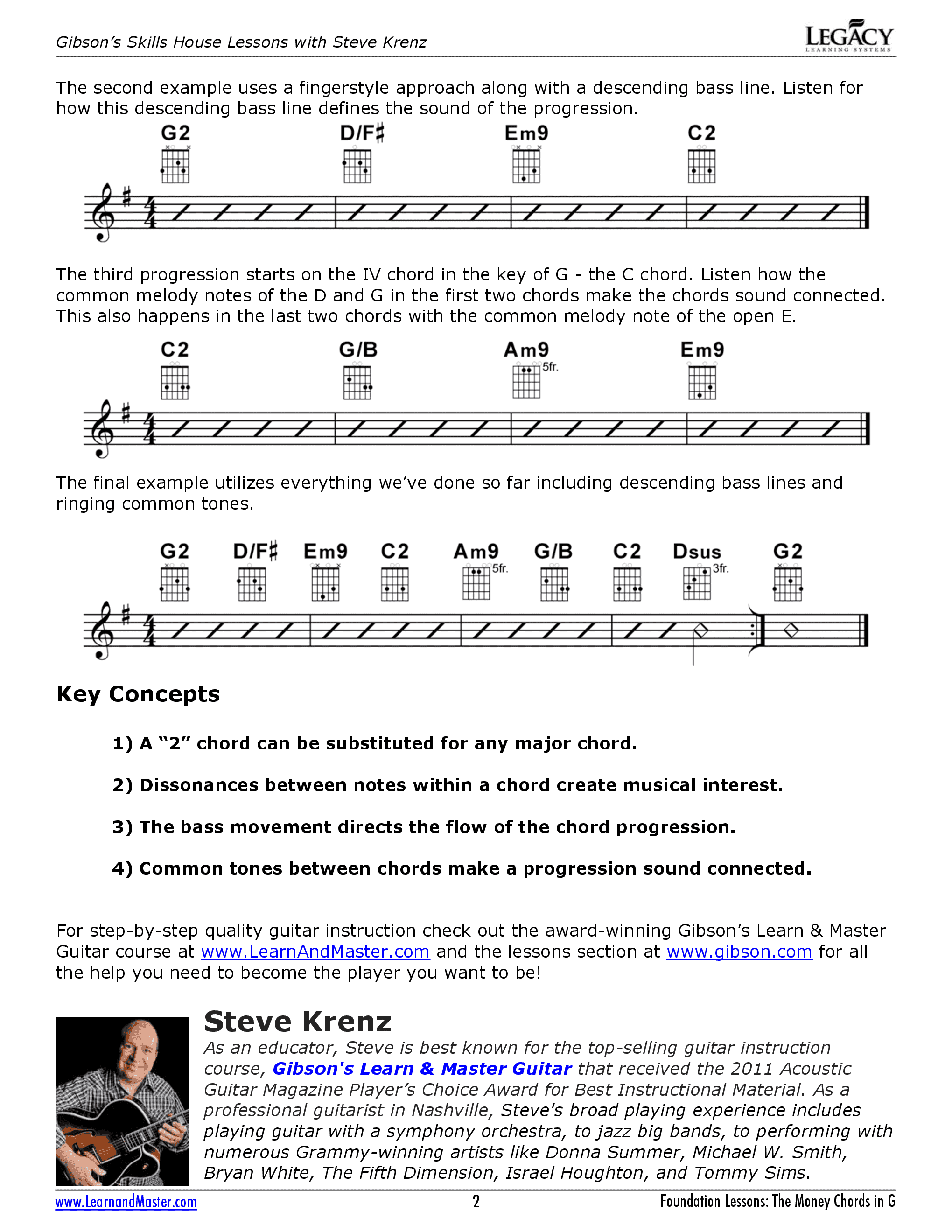 G和弦变种（让你的G和弦更好听）吉他谱2