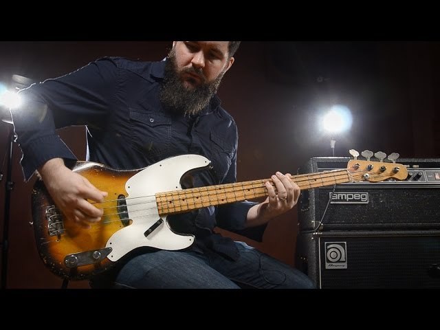 1957 fender precision bass 2 tone sunburst demo