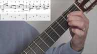 Scarborough Fair sample tutorial lesson for 古典吉他, m8-9